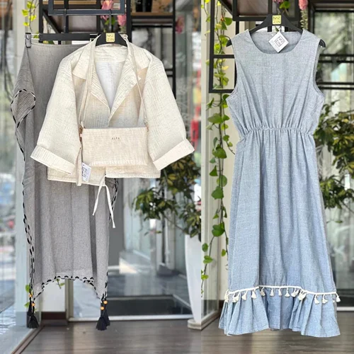 ست کت کوتاه و سارافون PM00368