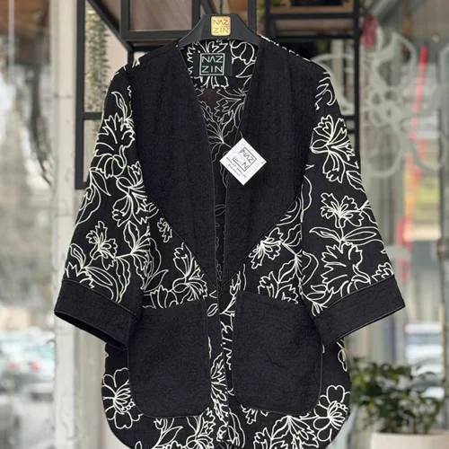 مانتو برنوتی گلدوزی شده PM000499