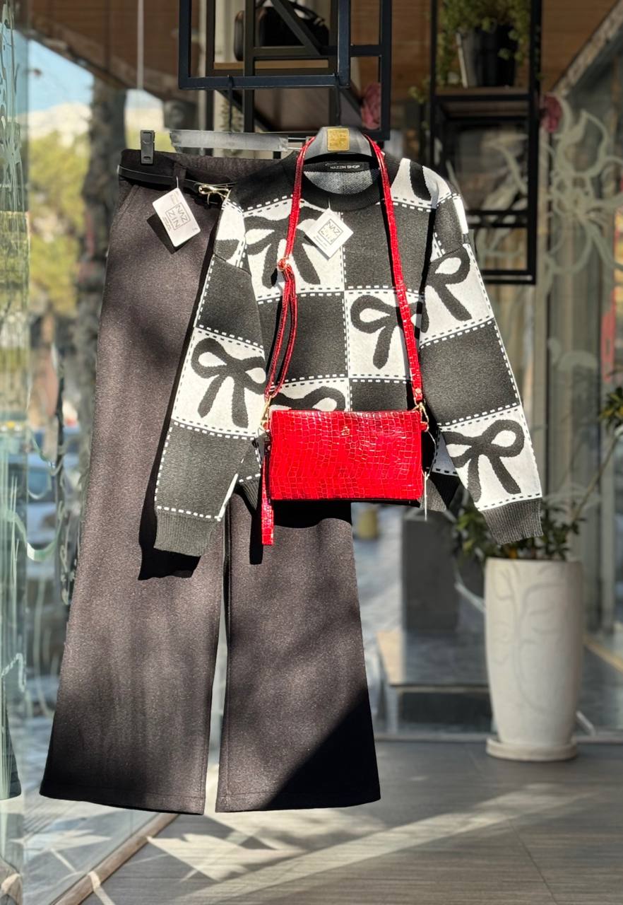 بافت چهارخانه طرح پاپیون DW0026