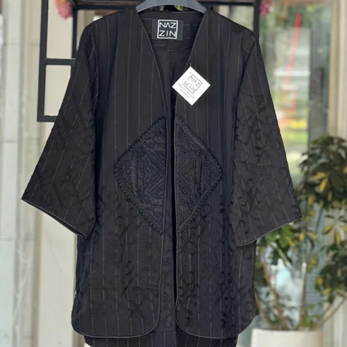 مانتو مشکی تابستانه اسلیمی PM000614