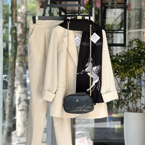 ست کت شلوار لینن PM0307