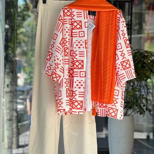 ست مانتو جلوباز و شلوار لینن PM0304