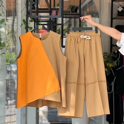 ست تاپ و شلوار لینن