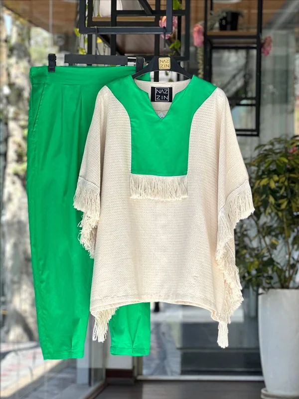 ست پانچو شلوار کوتاه PM00373