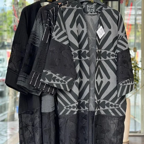 مانتو بلند حریر دوزیPM000578