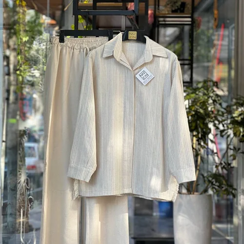 ست شومیز مانتویی و شلوار PM0047