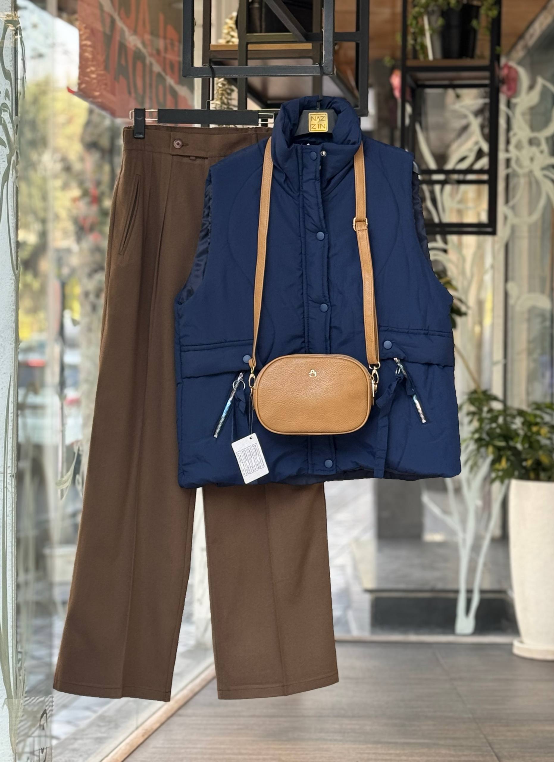 پافر کوتاه جیب دار CW0004