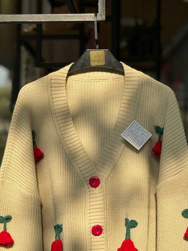 بافت دکمه ای طرح گل FC00033