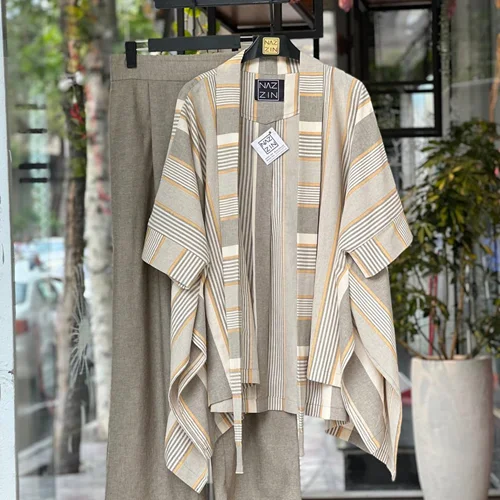 ست مانتو شلوار خنک و راحت لینن PM0280