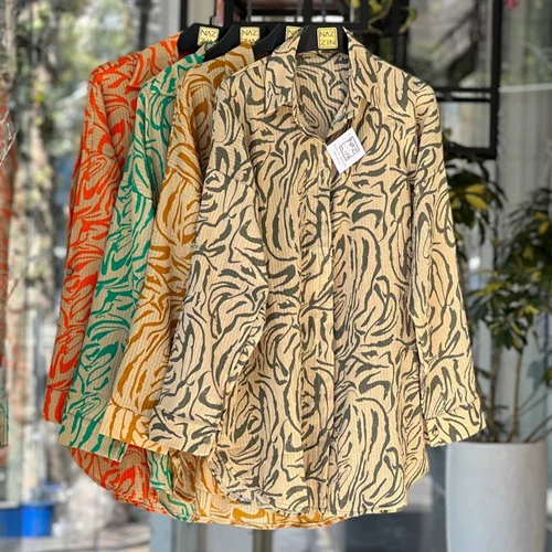 شومیز طرح مانتو زبرا PM000555