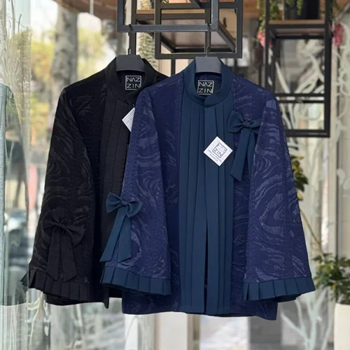 کت ژاکارد آستین طراحی شده PM000509