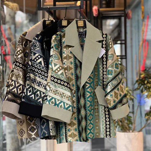 کت ژاکارد نپالی PM000494