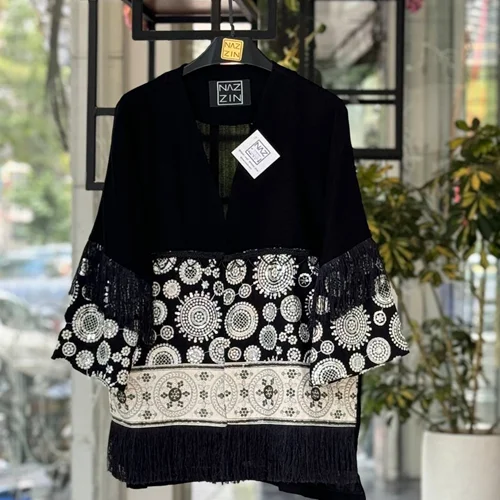 مانتو طرح ریش ریشی شانتون PM000609