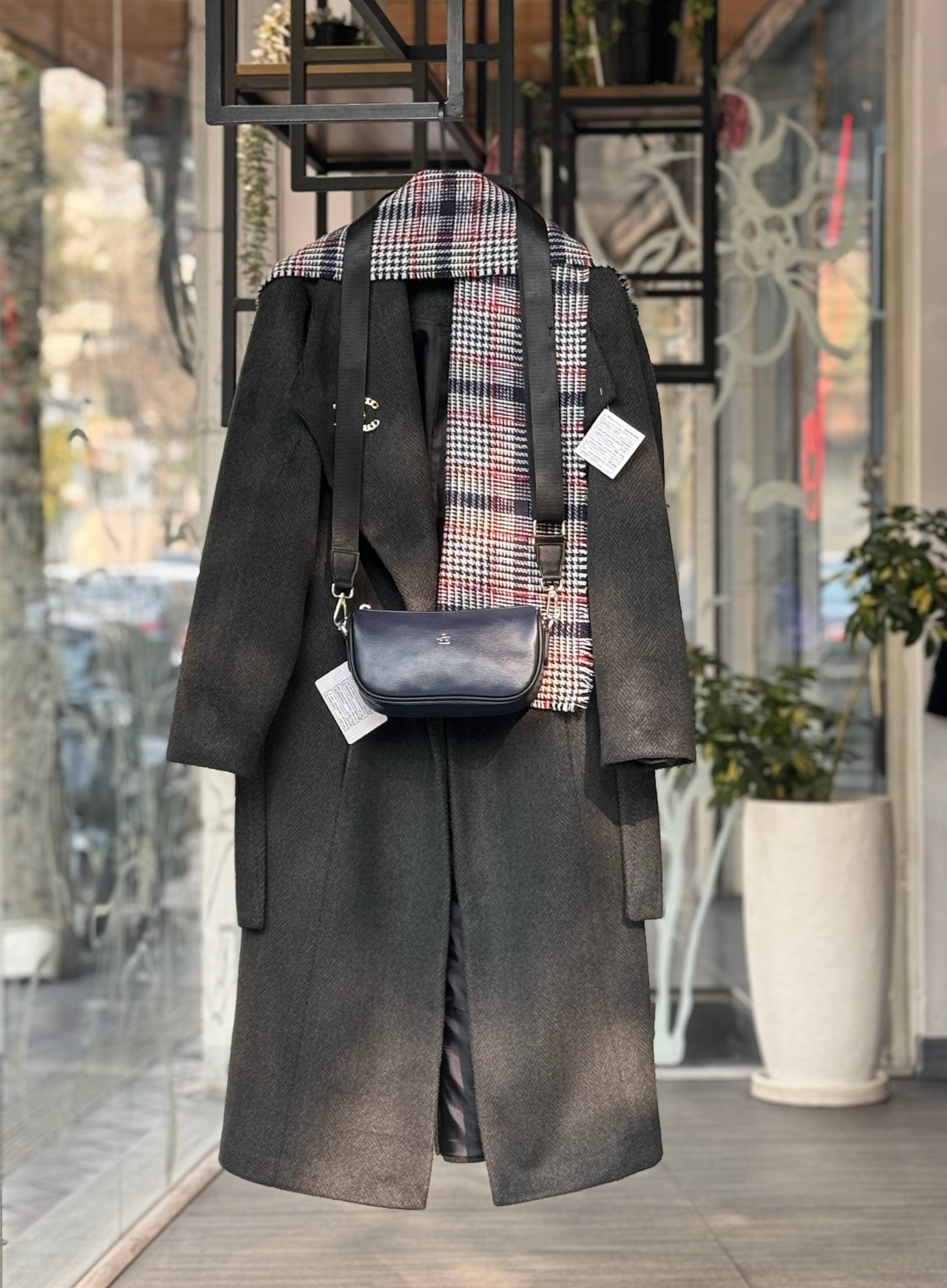 پالتو بلند فوتر یقه آمریکایی CW0012