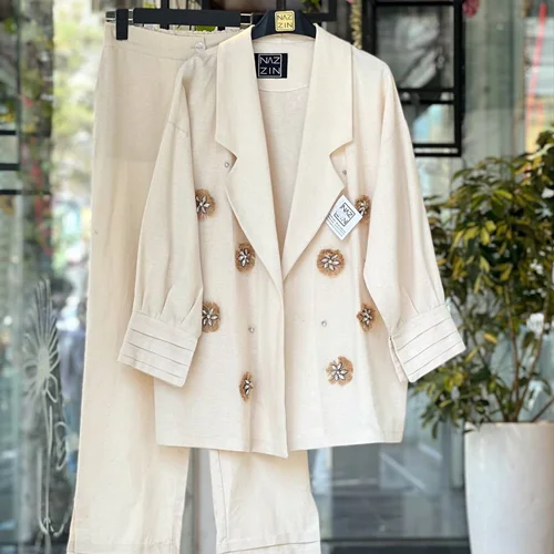 کت شلوار سنگدوزی شده PM00371