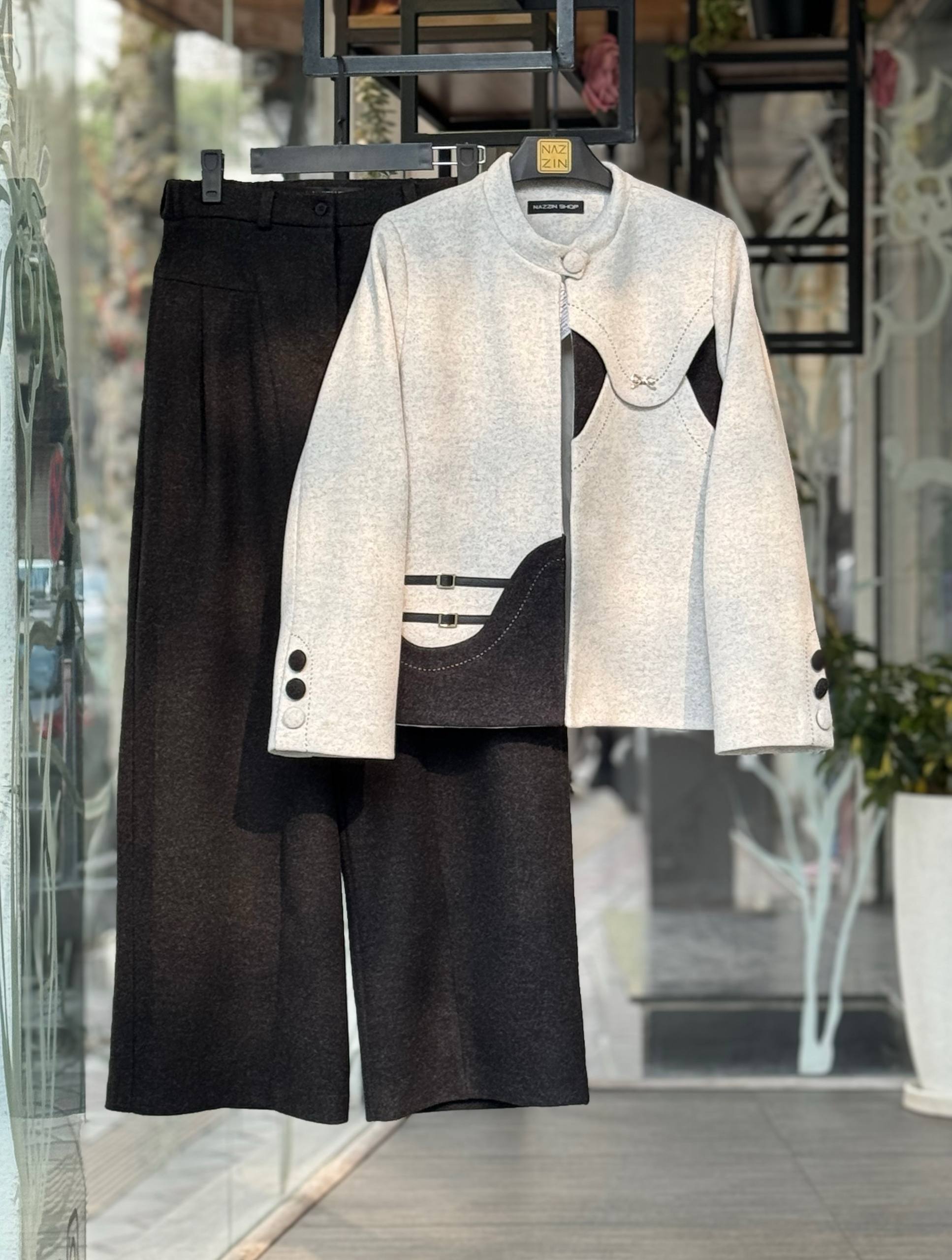 کت و شلوار آستین سه دکمه CW0019