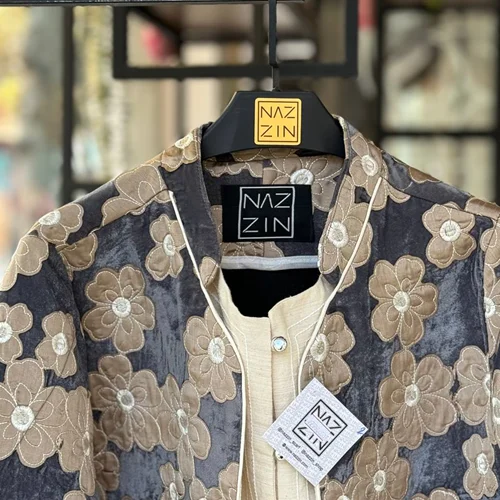 کت کوتاه گل مخملی PM000473