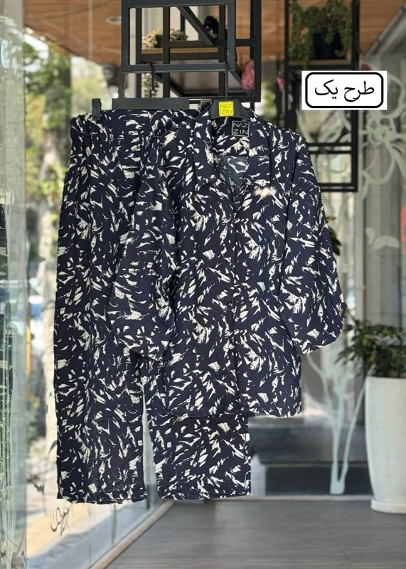 ست شومیز و شلوار نخی بسیار خنک و سبک PM000516