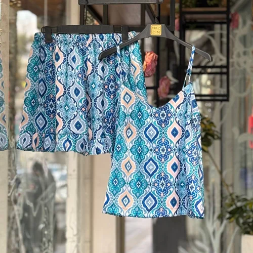 تاپ و شلوارک اسلیمی SW00038