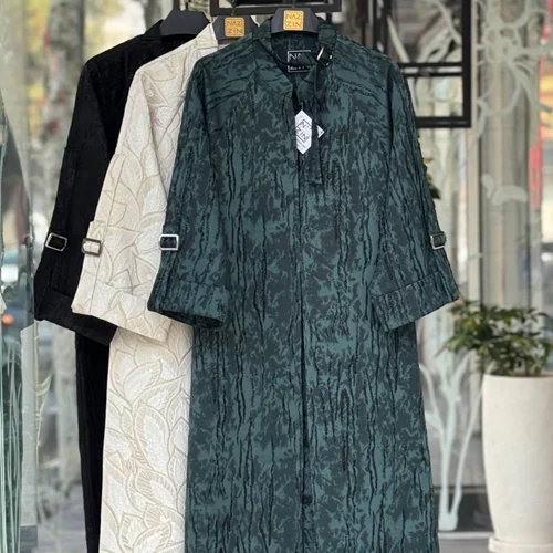 مانتو ژاکارد بلند مجلسی PM000512